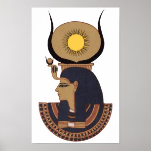 Póster Ilustracion del antiguo dios egipcio Osiris SMAL