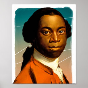 Póster Ilustracion del escritor Olaudah Equiano