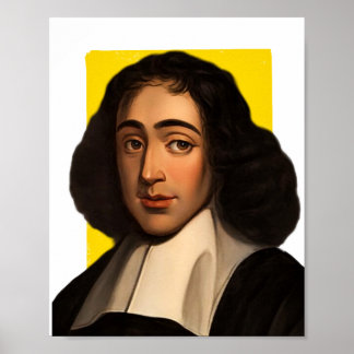 Póster Ilustracion del filósofo Baruch Spinoza