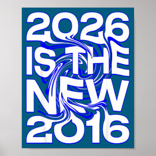 Póster Ilustración del futuro retro 2026 nueva 2016