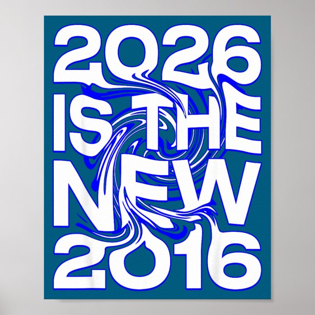 Póster Ilustración del futuro retro 2026 nueva 2016 (Frente)
