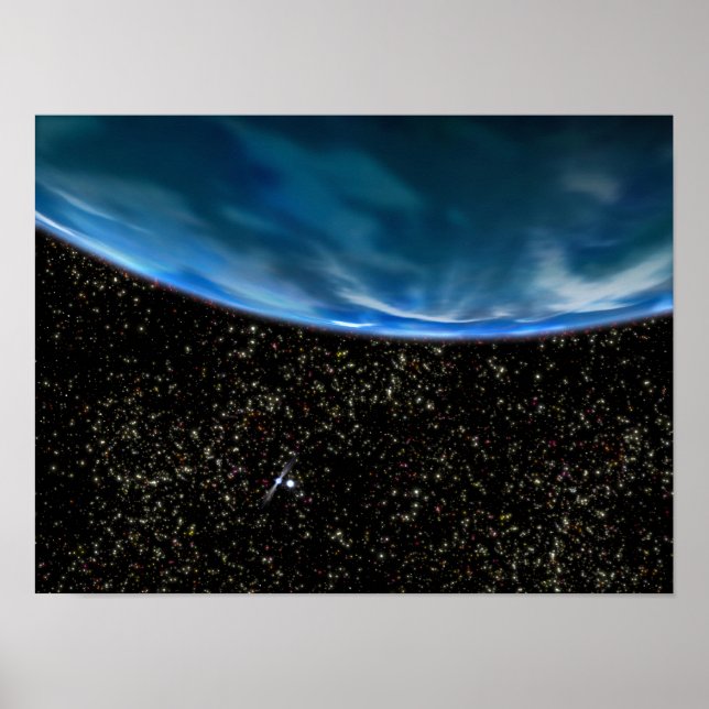 Póster Ilustracion del horizonte terrestre (Frente)