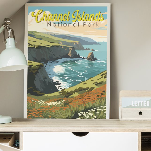 Póster Ilustracion del Parque Nacional de las Islas del C (Subido por el creador)