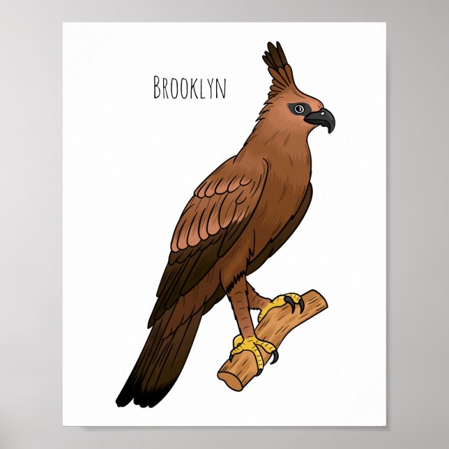 Póster Ilustracion del personalizado de las aves de Javan (Frente)