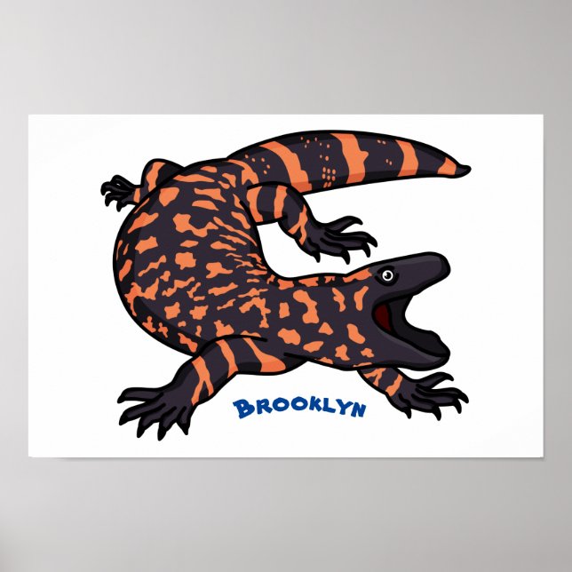 Póster Ilustracion del personalizado monstruo de la gila  (Frente)
