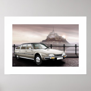 Póster Ilustracion del Poster Citroen CX Prestige