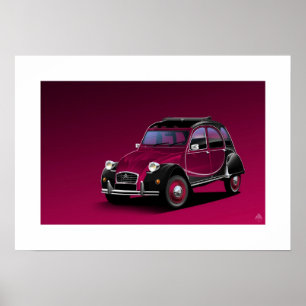 Póster Ilustracion del poster de Citroen 2CV Charleston