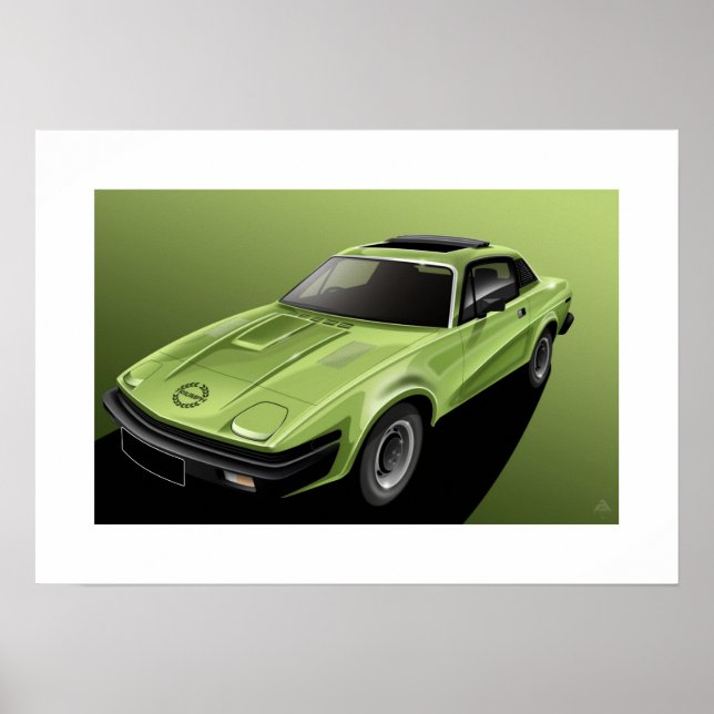 Póster Ilustracion del Poster TR7 del triunfo (Frente)