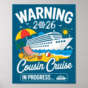 Póster Ilustración del progreso del viaje de crucero de p
