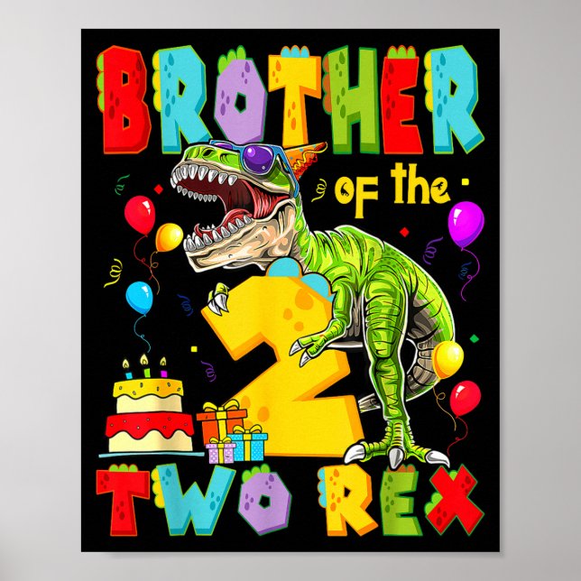 Póster Ilustración del segundo cumpleaños de Brother Two  (Frente)