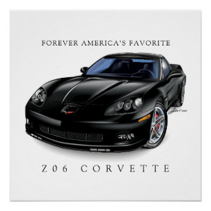 Póster Ilustracion ELEGANT Z-06 VETTE