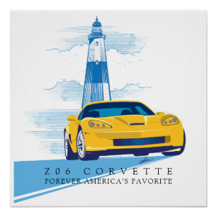 Póster Ilustracion ELEGANT Z-06 VETTE