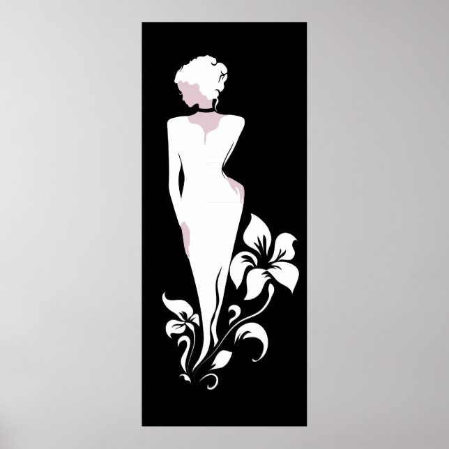 Póster Ilustracion elegante de moda vintage (Frente)