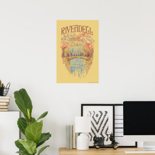 Póster Ilustración en acuarela de la Hermandad de Rivende