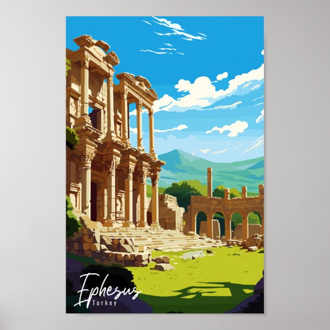 Póster Ilustracion Ephesus Turvintage (Frente)