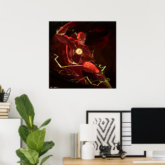 Póster Ilustracion flash de crisis infinita