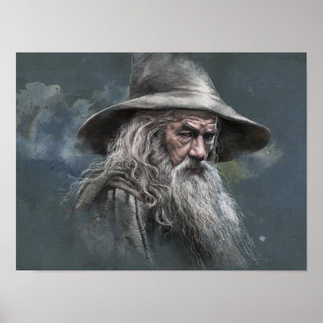 Póster Ilustracion Gandalf (Frente)