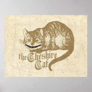 Póster Ilustracion Gato de Cheshire