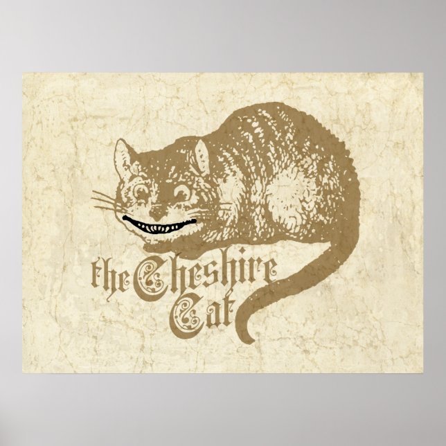 Póster Ilustracion Gato de Cheshire (Frente)