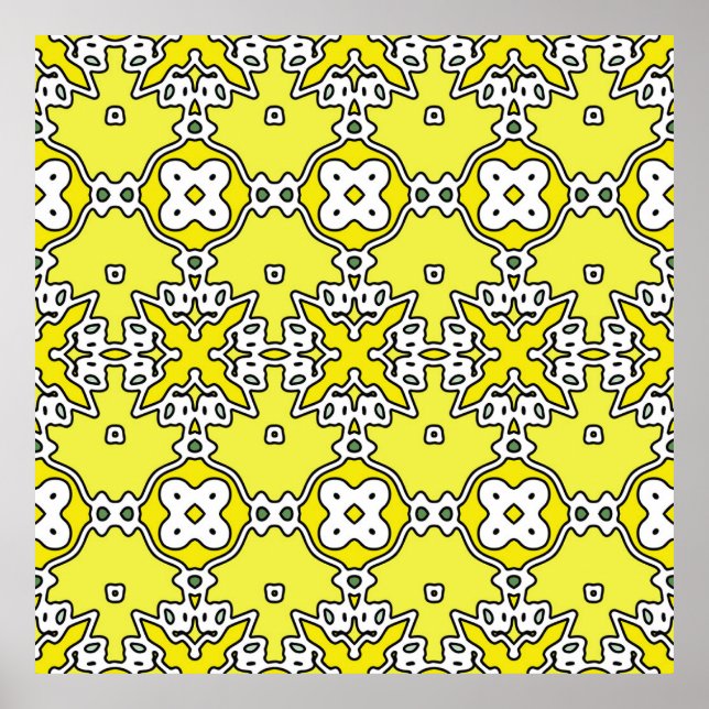 Póster Ilustracion geométrico abstracto. Patrón. El final (Frente)