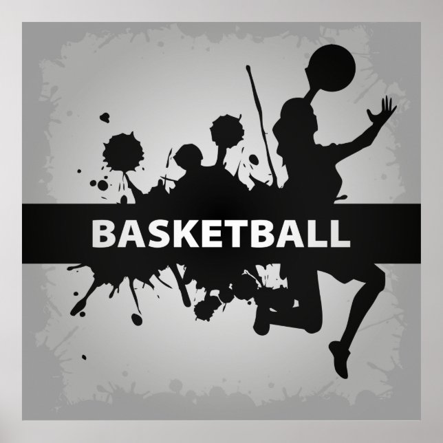Póster Ilustracion Guay de baloncesto (Frente)