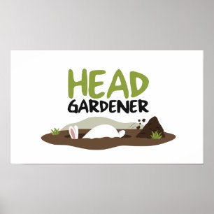 Póster Ilustracion Head Gardener