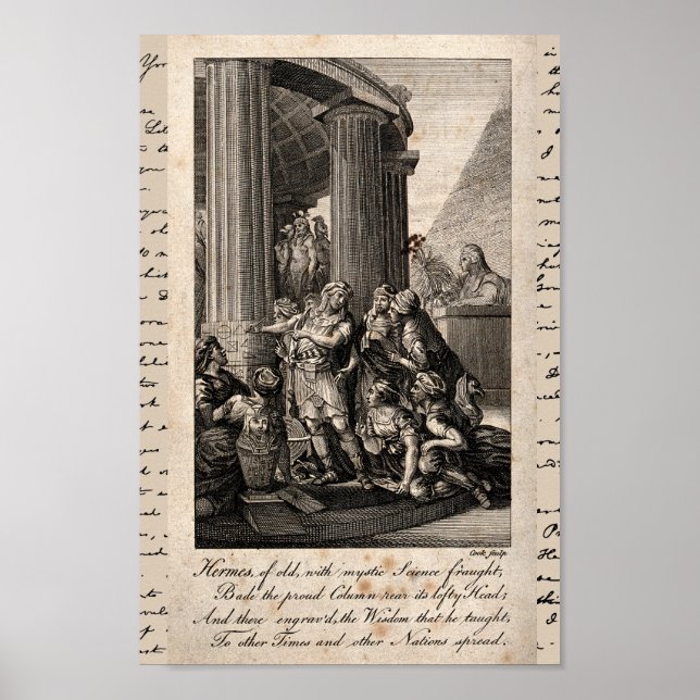 Póster Ilustracion Hermes Trismegistos (Frente)