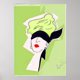 Póster Ilustracion inspirado en el poster Rene Gruau