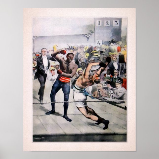 Póster Ilustracion italiano vintage Johnson Jeffries (Frente)