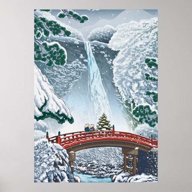 Póster Ilustración japonesa vintage (Frente)