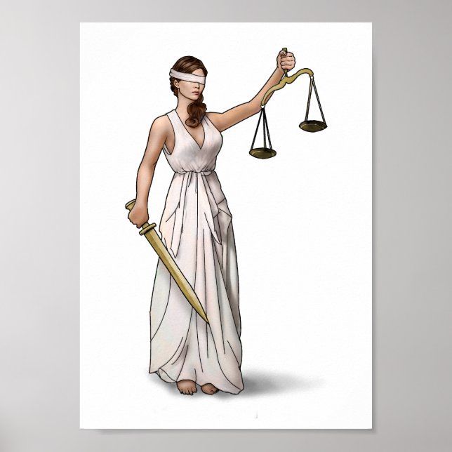 Póster Ilustracion Lady Justice (Frente)