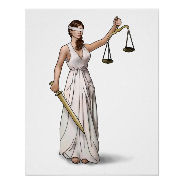 Póster Ilustracion Lady Justice (Anverso)