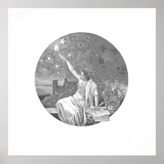 Póster Ilustracion Lady Knowledge (Frente)