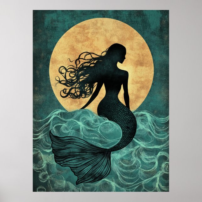 Póster Ilustracion Merdmaid (Frente)