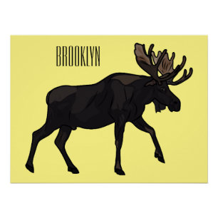 Póster Ilustracion Moose personalizado