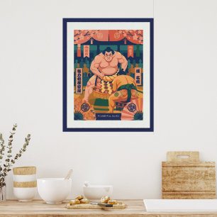 Póster Ilustración nórdica-japonesa – Cartel de JAPÓN