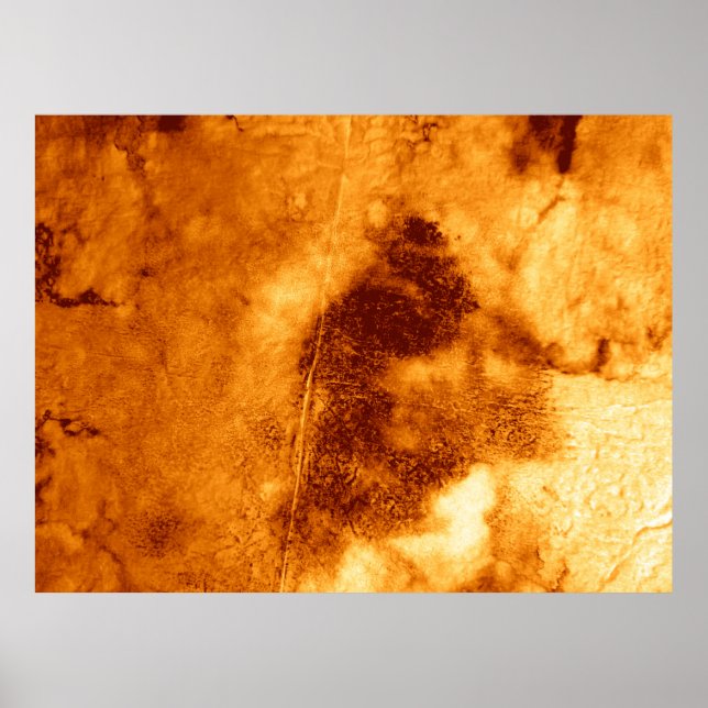 Póster Ilustracion Ochre Tie Dye. Textura abstracta. Suci (Frente)