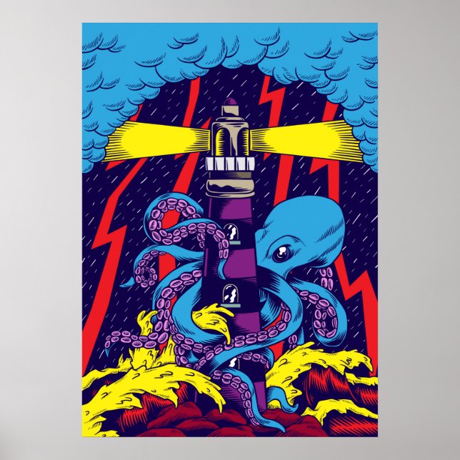 Póster Ilustracion Octopus (Frente)