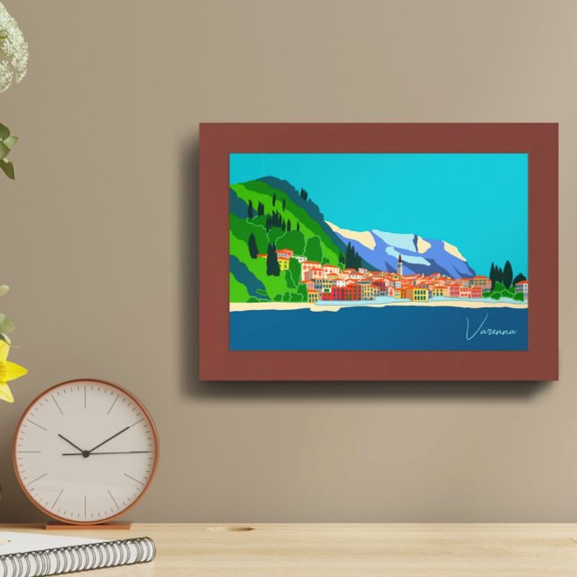 Póster Ilustracion paisajístico Varenna Lake Como Italy (Subido por el creador)