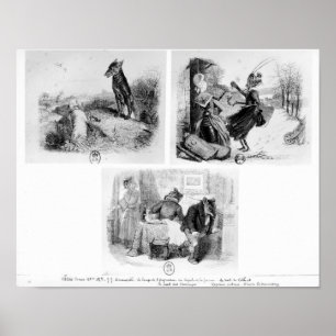 Póster Ilustracion para 'el lobo y el Lambb