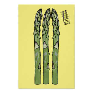 Póster Ilustracion personalizado Asparagus