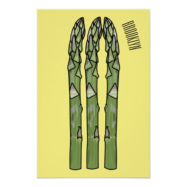 Póster Ilustracion personalizado Asparagus (Anverso)