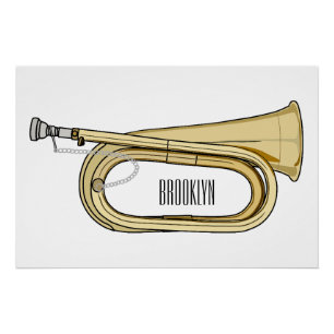 Póster Ilustracion personalizado Bugle