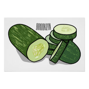 Póster Ilustracion personalizado Cucumber