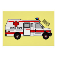 Ilustracion personalizado de ambulancia