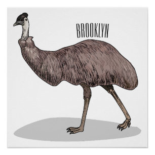 Póster Ilustracion personalizado de aves de la Uem