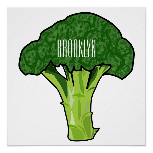 Póster Ilustracion personalizado de Broccoli (Anverso)
