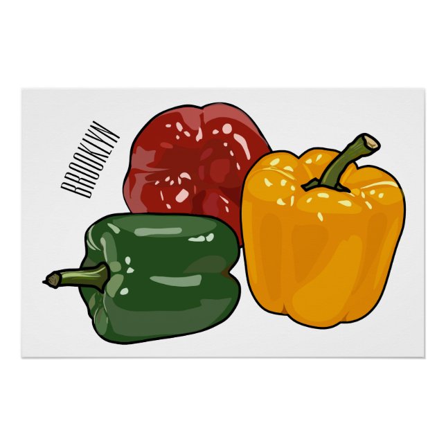 Póster Ilustracion personalizado de Capsicum (Anverso)