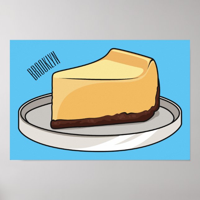 Póster Ilustracion personalizado de Cheesecake (Frente)