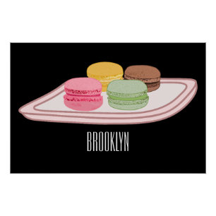 Póster Ilustracion personalizado de Macaron